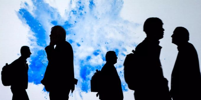Gäste des Mobile World Congress (MWC) in Barcelona (Archivbild, 2018). Mobile World Congress Personen