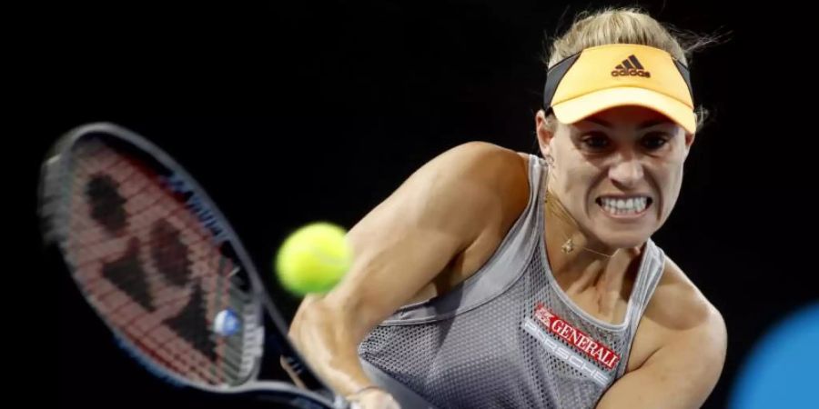 Angelique Kerber hat in Adelaide das Achtelfinale erreicht. Foto: Kelly Barnes/AAP/dpa