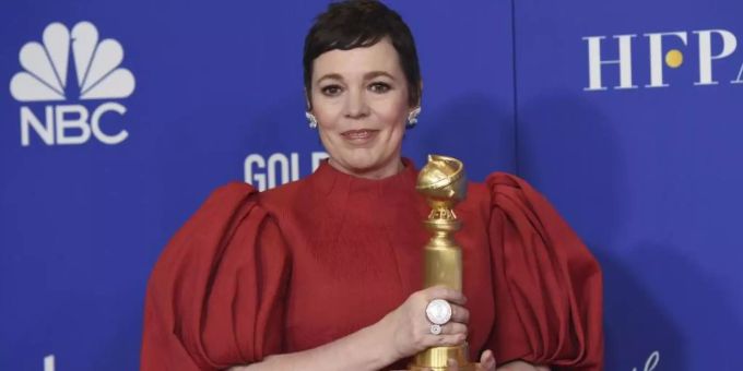 Für ihre Rolle als Queen Elizabeth II. in «The Crown» hat Olivia Colman einen Golden Globe gewonnen. Foto: Chris Pizzello/Invision/AP/dpa Für ihre Rolle als Queen Elizabeth II. in «The Crown» hat Olivia Colman einen Golden Globe gewonnen. Foto: Chris Pizzello/Invision/AP/dpa