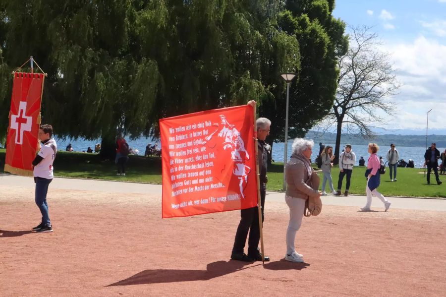 Auch ältere Semester waren an der Demonstration vertreten.