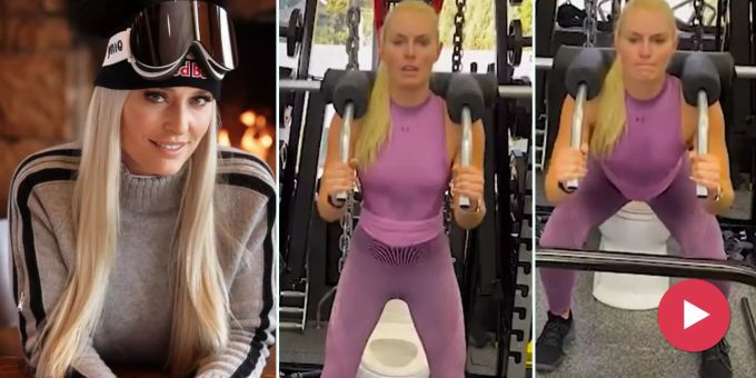 Fans wundern sich - Lindsey Vonn trainiert jetzt auf einer WC-Schüssel