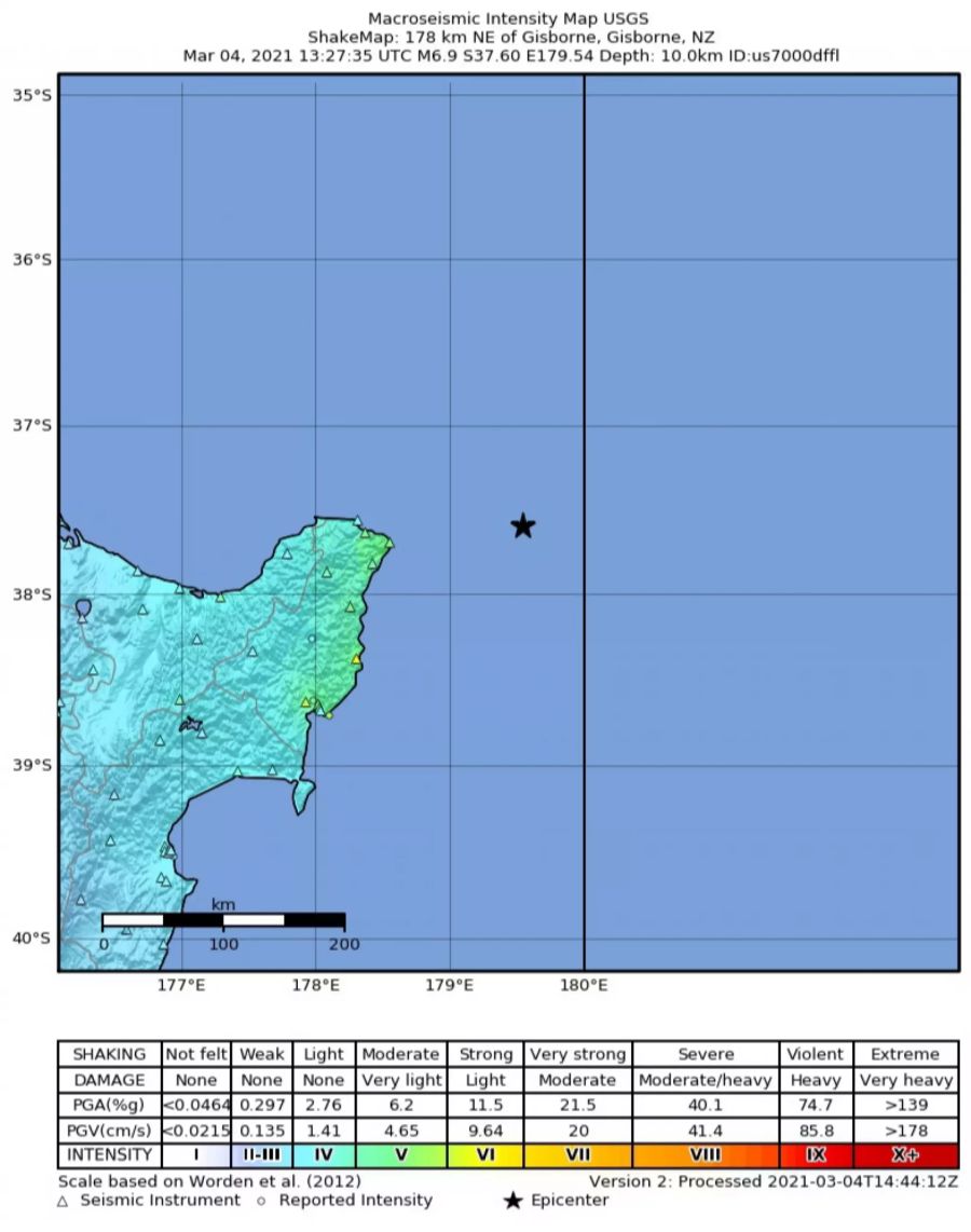 Neuseeland Erdbeben