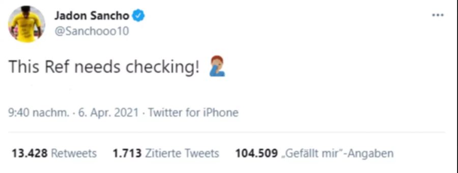 Jadon Sancho Champions League