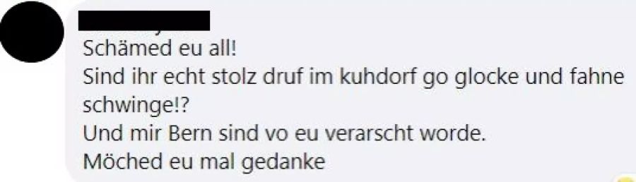 Nach den ungleichen Demos in Bern und Urnäsch sind einige Corona-Skeptiker sauer.