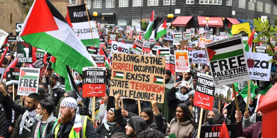 Konflikt in Nahost - Demonstration in London