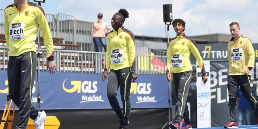 Das deutsche Leichtathletik-Team hat den Vier-Länderkampf «Berlin fliegt!» zum sechsten Mal gewonnen. Foto: Andreas Gora