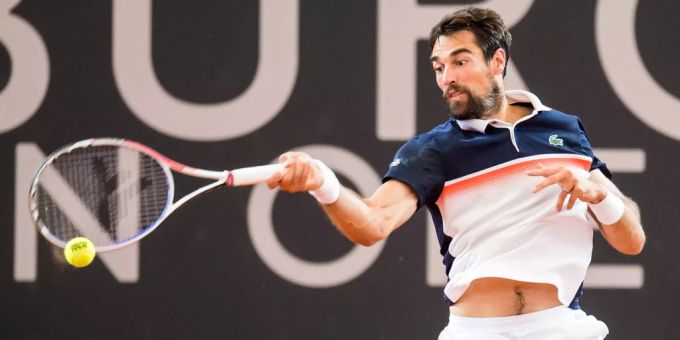 Jérémy Chardy im Einsatz beim Turnier am Rothenbaum in Hamburg. Jérémy Chardy US Open