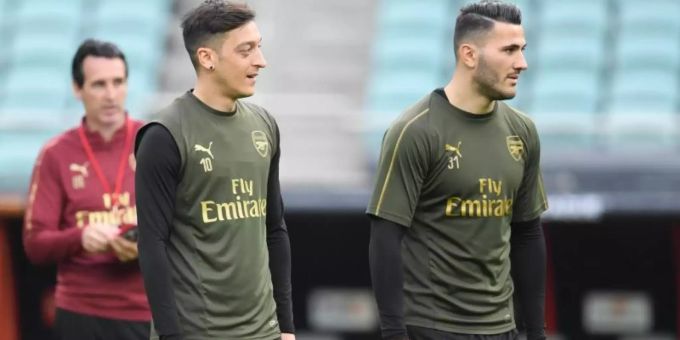 Hatten Ärger in London: Mesut Özil (l.) und Sead Kolasinac. Arsenal