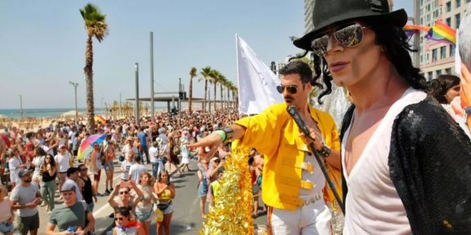 Archivbild von der Gay Pride in Tel Aviv 2018 Gay Pride