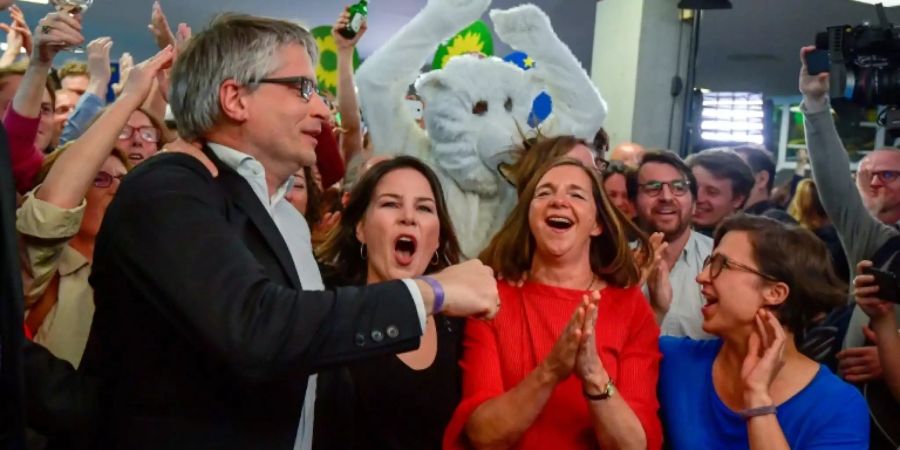 Sven Giegold, Annalena Baerbock und Katrin Göring-Eckardt