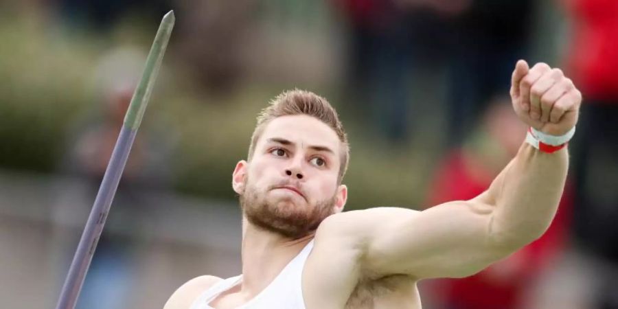 Meldete sich in Bad Köstritz mit einem Sieg zurück: Speerwurf-Weltmeister Johannes Vetter. Foto: Jan Woitas