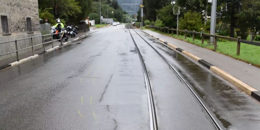 Selbstunfall mit Motorrad