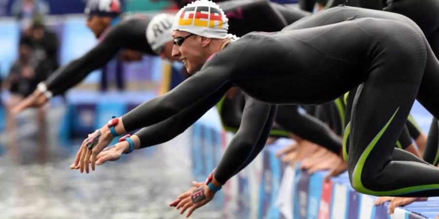 Florian Wellbrock zählt zu den Hoffnungsträgern des Deutschen Schwimmverbands (DSV). Foto: Francois Xavier Marit/AFP