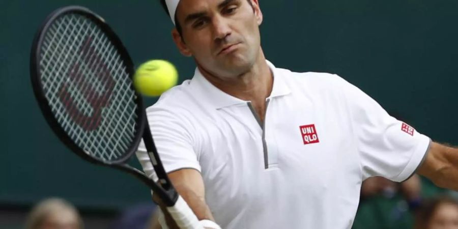 Trifft im Wimbledon-Halbfinale auf Rafael Nadal: Roger Federer. Foto: Alastair Grant/AP