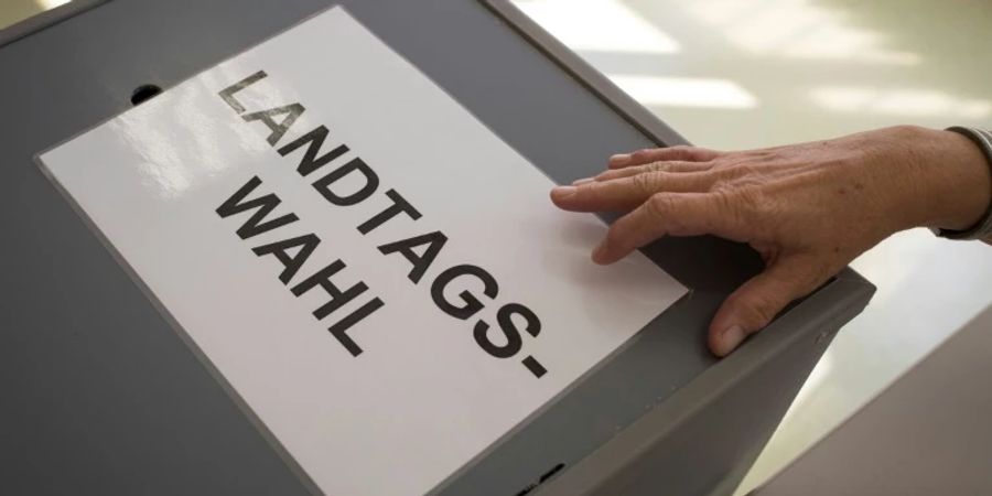 Wahlurne bei einer Landtagswahl