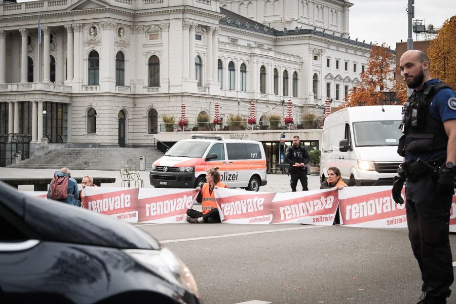 Im Oktober blockierten die Aktivisten auch Strassen in Zürich.