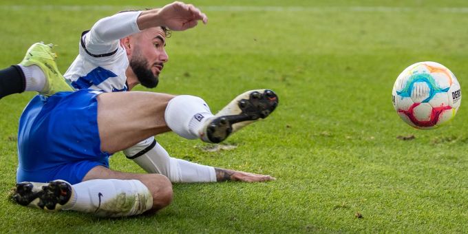 Steht nach seiner Hodenkrebserkrankung wieder für Hertha BSC auf dem Platz: Marco Richter. Steht nach seiner Hodenkrebserkrankung wieder für Hertha BSC auf dem Platz: Marco Richter.