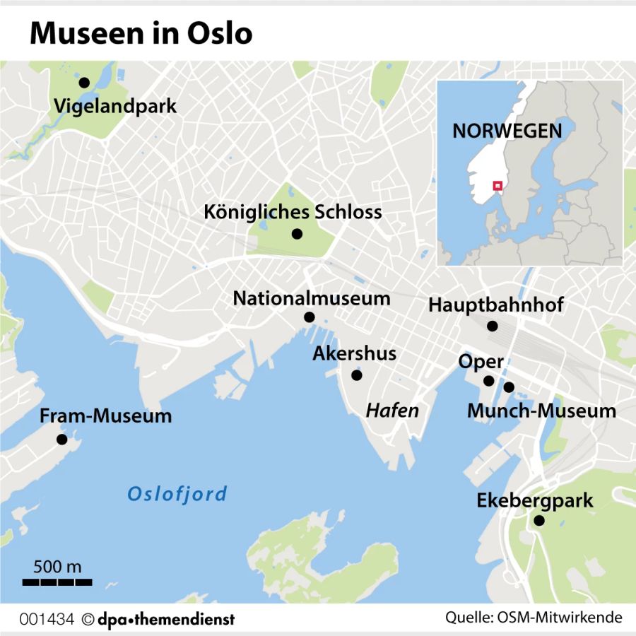 Oslofjord Grafik Oslo Innenstadt