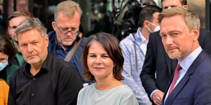 Spitzen von Grünen und FDP Spitzen von Grünen und FDP