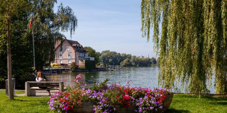 Park bei Seebad Steinach.