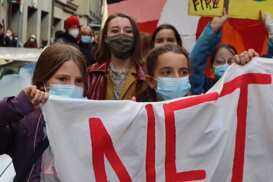 Die Zehnjährige marschiert bei den Klimademos ganz vorne mit.