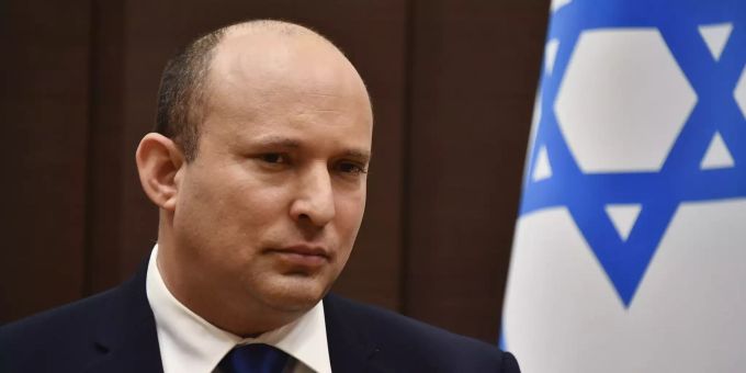 Israels Premierminister Naftali Bennett vor dem Treffen mit dem russischen Präsidenten Wladimir Putin. Russia Israel