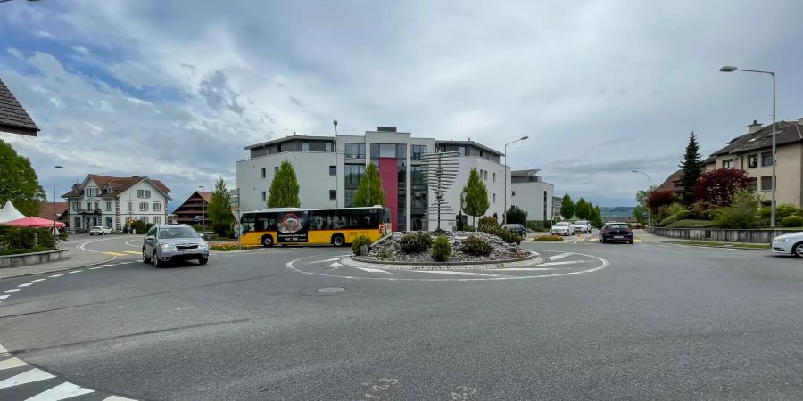 Das Dorfzentrum der Gemeinde Hildisrieden.