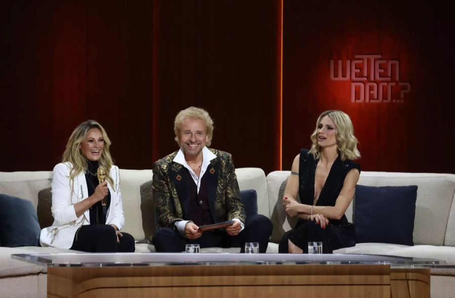 Helene Fischer mit Thomas Gottschalk und Michelle Hunziker.