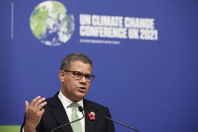 Alok Sharma hielt am COP26 die abschliessende Rede. Alok Sharma