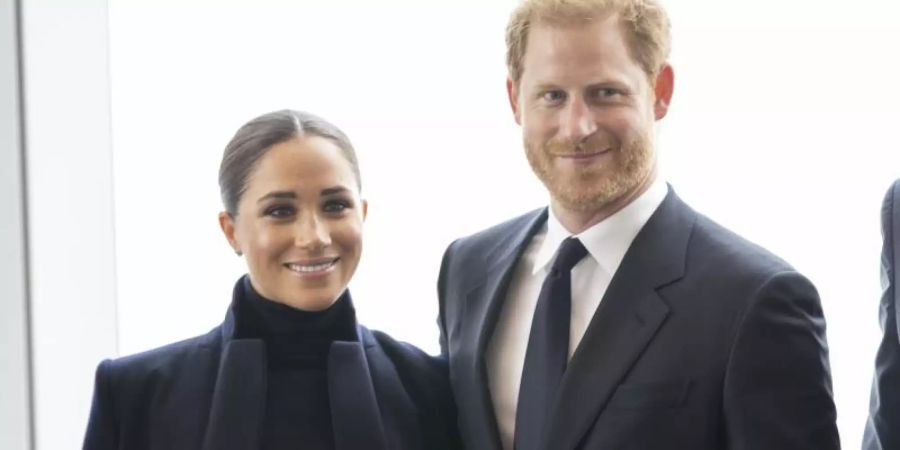 Herzogin Meghan und ihr Ehemann Prinz Harry im One World Trade Center in New York. Foto: Taidgh Barron/ZUMA Press Wire/dpa