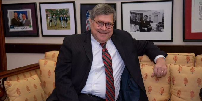 William Barr will einen Abschlussbericht Robert Muellers nicht unter Verschluss halten. Der Kandidat von Trump für das Amt des Justizministers, William Barr.
