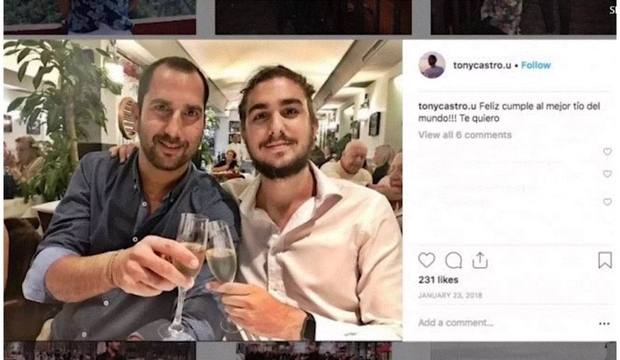 Darfs ein Gläschen Sekt sein? Tony Castro geniesst einen Restaurant-Besuch mit einem Freund.