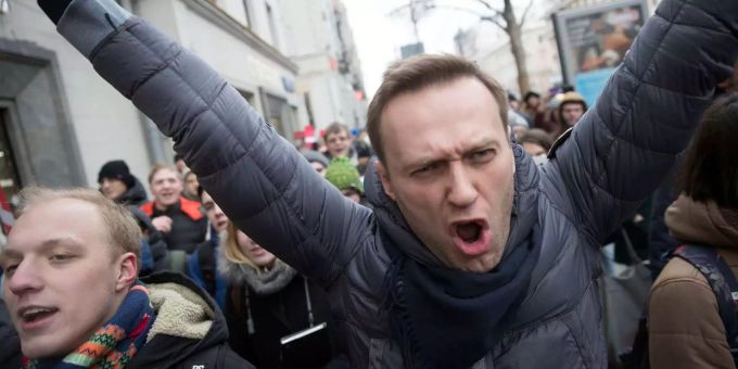Nawalny war zur Präsidentenwahl im März nicht zugelassen. Alexej Nawalny