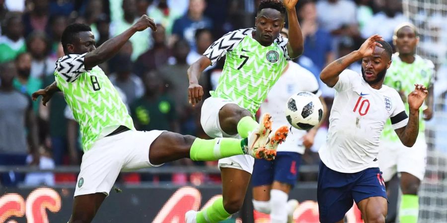 England gewinnt zu Hause im Wembley mit 2:1 gegen Nigeria.