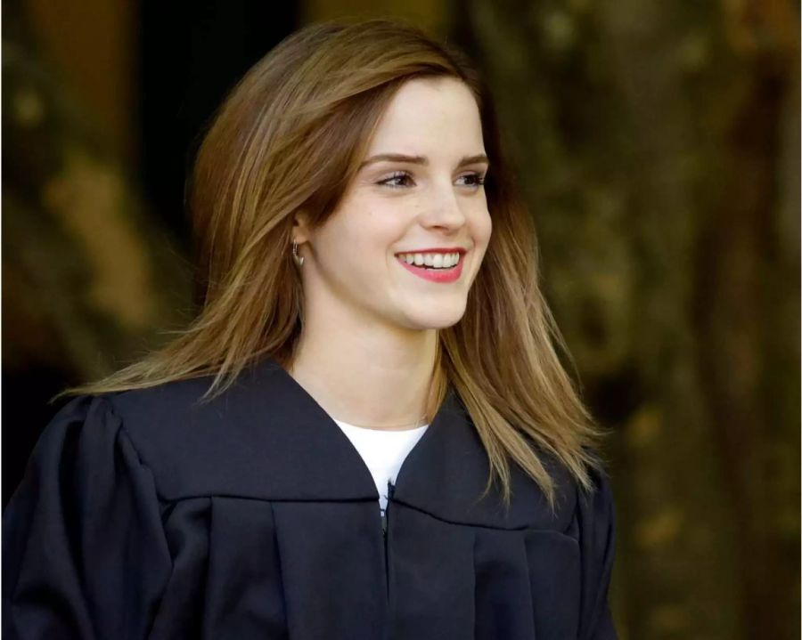 Emma Watson im Mai 2014 auf dem Gelände der Brown Universität.