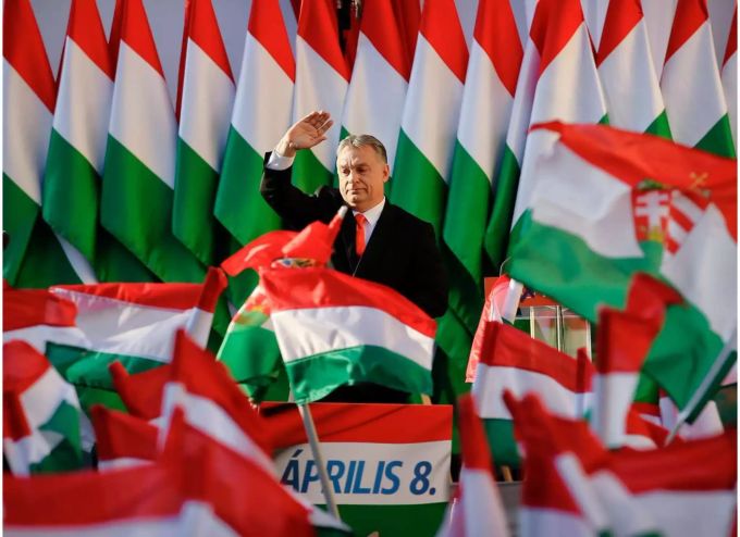 Die Proteste gegen die Regierung des rechtsnationalen Ministerpräsidenten Viktor Orban nehmen weiter zu. Viktor Orban bei einer Ansprach in Ungarn.