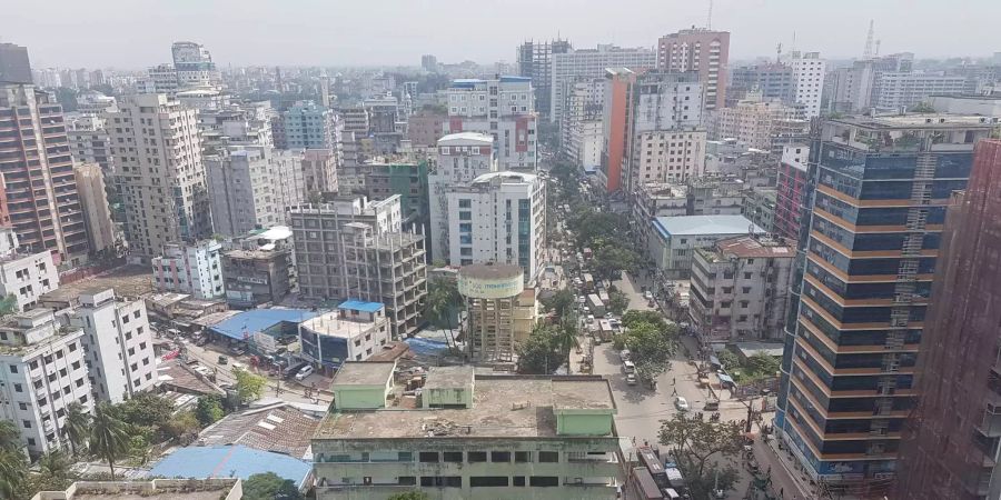 Die Aufnahme zeigt Dhaka, die Hauptstadt von Bangladesch.