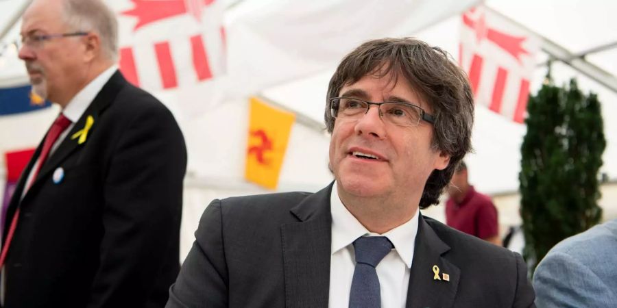 Carles Puigdemont beim 71. jurassischem Volksfest.