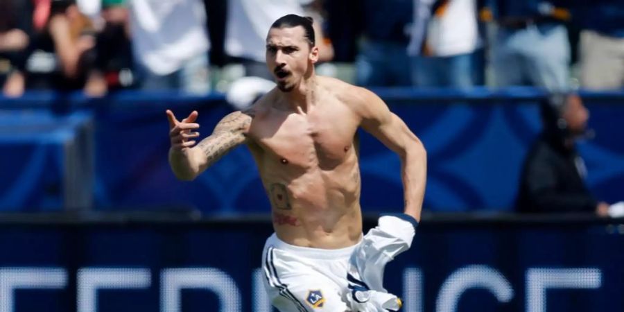 Zlatan Ibrahimovic jubelt für die Los Angeles Galaxy.