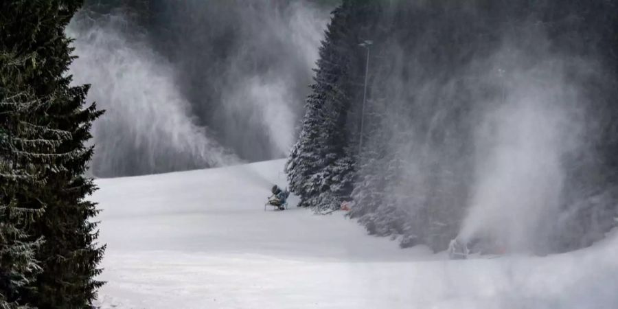 Zurzeit liegt im Bayerischen Wald rund eineinhalb Meter Schnee.