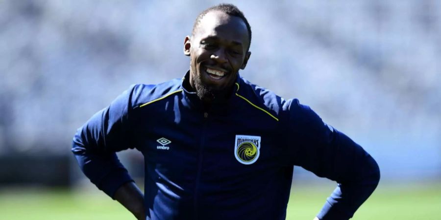 Usain Bolt beim Training mit den Central Coast Mariners