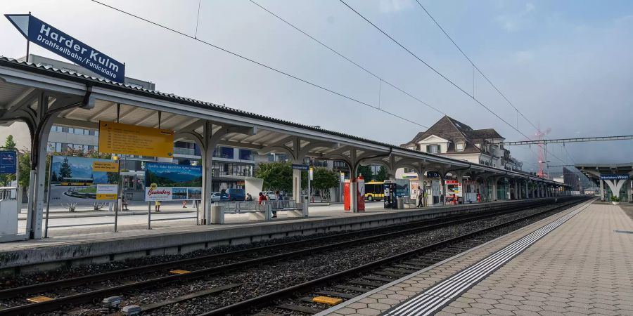 Der Bahnhof Interlaken West.