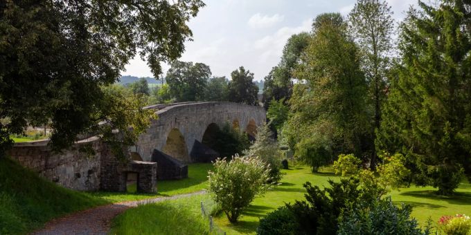 Die alte Thurbrücke in Bischofszell. Die alte Thurbrücke in Bischofszell.