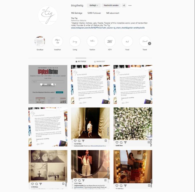 Meghans Blog könnte schon nächste Woche wieder online gehen. Meghan Markle