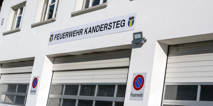 Depot der Feuerwehr Kandersteg an der äusseren Dorfstrasse. - Kandersteg