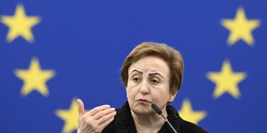 Noblepreisträgerin Shirin Ebadi im EU-Parlament