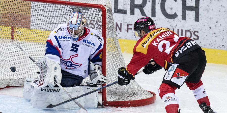 Die Berner bezwingen Kloten im ersten Spiel der Best-of-3-Serie gleich mit 5:1.