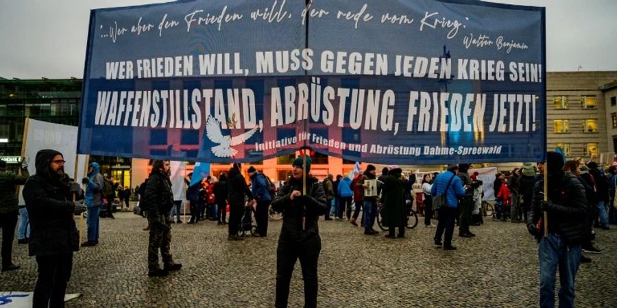 Protest gegen Waffenlieferungen