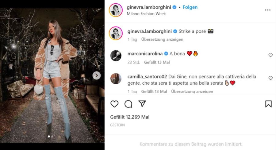 Ginevra soll seit 2019 nicht mehr mit ihrer Schwester gesprochen haben.