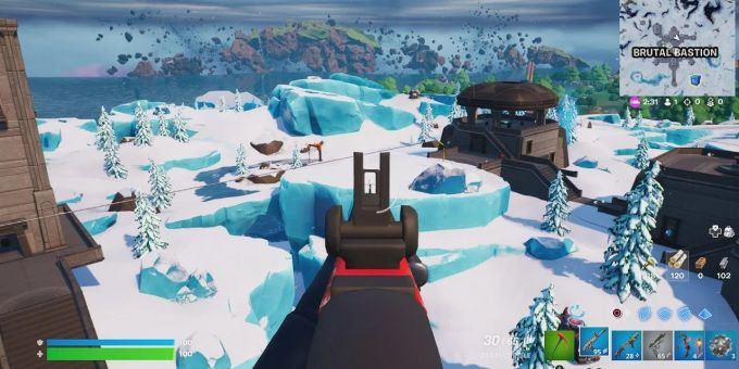 So dürfte der First-Person-Modus in Fortnite Chapter 4 Season 2 aussehen. Fortnite Gerücht